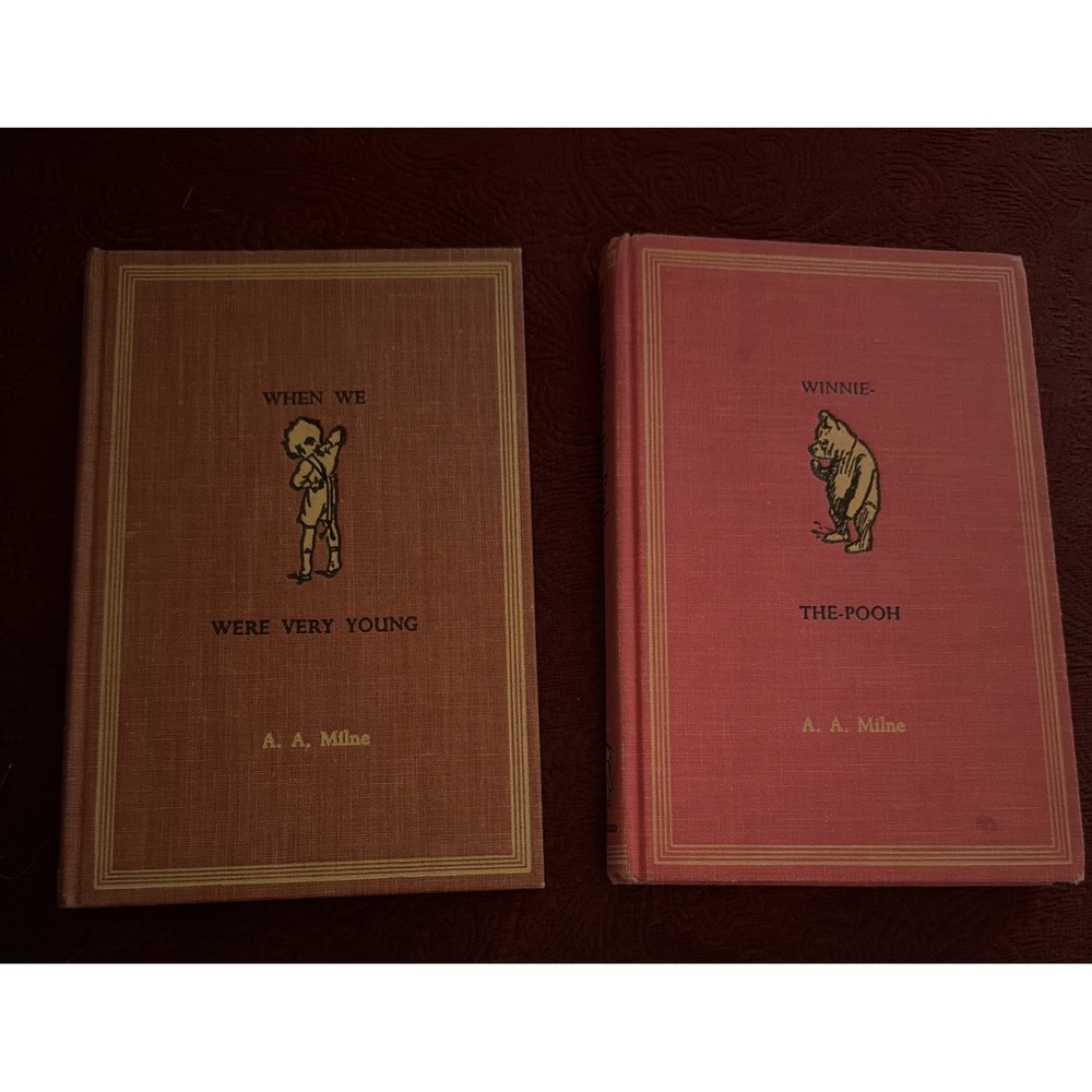 Vintage Winnie The Pooh/When We Were Very Young HC 1961 Reprint A.A. Milne Books